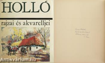 Holló rajzai és akvarelljei (dedikált példány)