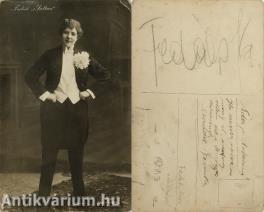 Fedák Sári színművésznő által aláírt képeslap