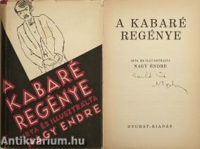 A kabaré regénye (dedikált példány)