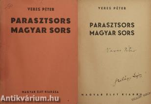 Parasztsors, magyar sors (aláírt példány)