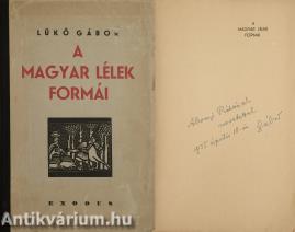 A magyar lélek formái (dedikált példány)