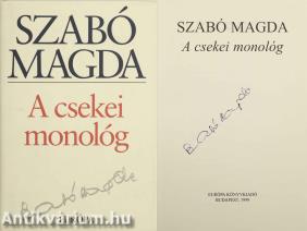 A csekei monológ (aláírt példány)