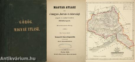 Magyar atlasz azaz a' magyar-, horvát- és tótországi megyék és szabad kerületek földképei [53 színes rézmetszetű térképpel TELJES!]