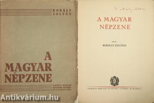 A magyar népzene (aláírt példány)