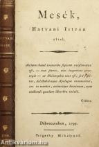 Mesék, Hatvani István által (A könyv szerepelt az ÁKV 1977. évi XI. aukciójának 248. tételeként.)