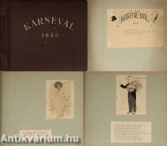 Karneval 1955 (Egyedi, kézzel rajzolt és színezett karikatúraalbum!) (Rajzok: Andor Lóránt)