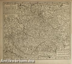 Nieuwe kaart van t Koninkryk Bohemen, Thertogdom Silesien, Markgraafschap Moravien en Lusatien (cca. 1730-1750)
