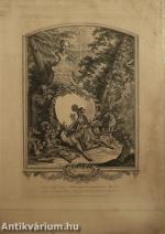 Virtute et Ingenio (fekete-fehér rézmetszet), 54 cm x 35 cm