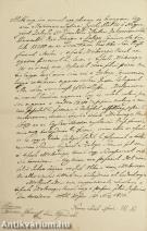 Zálogos Contractuális Levél 1830-ból