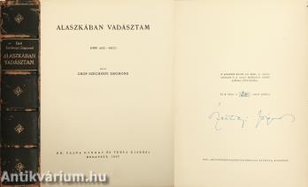 Alaszkában vadásztam (aláírt, számozott, félbőr, bibliofil példány)