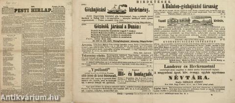 Pesti Hirlap 1848. November 19. (Ez a szám közli Petőfi Sándor: 1848 című versét!) (Ernst Lajos gyűjteményéből.)