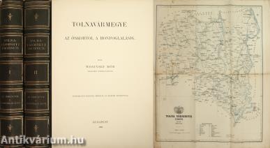 Tolnavármegye története I. rész/1-2. (Unicus!) (Az 1. kötetből egy színes képtábla hiányzik.)