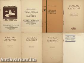 Krishnamurti tanításait és bölcsességeit tartalmazó 8 db korai füzet