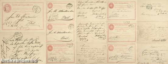 Levelezőkártya gyűjtemény 1871-1872 (Carte-correspondance) (7 db)
