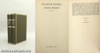 Friedrich Schiller összes drámái I-II. (számozott, bőrkötéses, bibliofil példányok)