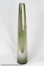 Berekfürdő irizált zöld üveg váza 1930 - 1940 60 cm