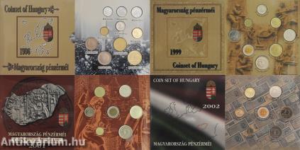 Magyarország pénzérméi 1996, 1999, 2001 és 2002 (33 db érme)
