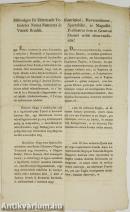 1812-ben kibocsátott királyi rendelet (A haramiák elfogásáért, vagy megöléséért járó jutalomról többek közt.)