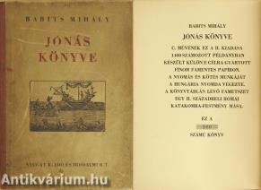 Jónás könyve (számozott, bibliofil példány)