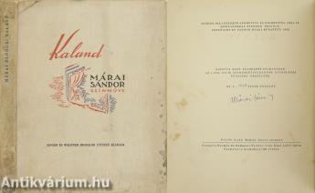 Kaland (aláírt, számozott példány) (A kötetet illusztrálta Hincz Gyula)