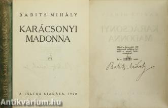 Karácsonyi Madonna (aláírt, félbőr, bibliofil, számozott példány)