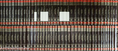 Jules Verne összes művei 1-80. (A 13., 15-17. és 22-24. kötetek kiadói könyvszalaggal vannak ellátva.)