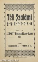 Téli Szalámi gyártása