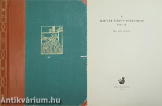 A magyar könyv története 1711-ig (számozott példány)