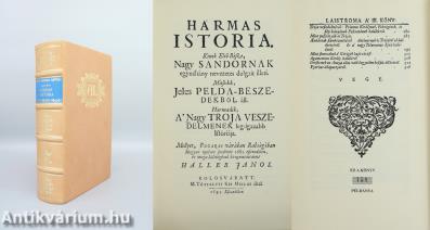 Hármas história (számozott, bőrkötéses, bibliofil példány)