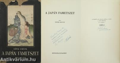 A japán fametszet (Hankiss Jánosnak dedikált és aláírt, számozott példány.)