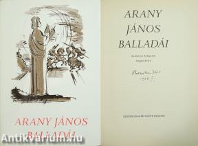 Arany János balladái (Borsos Miklós által aláírt példány) (Borítórajz és illusztrációk: Borsos Miklós)