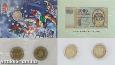 Magyar emlék és forgalmi pénzek gyűjteménye (4 db)