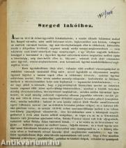 Szeged lakóihoz írt kiáltvány