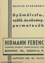 Gyümölcsfa-, szőlő- és növénypermetezők (árukatalógus)
