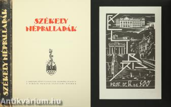 Székely népballadák (Buday György fametszeteivel.) (Soó Rezső Kossuth-díjas botanikus könyvtárából származó, Menyhárt József képzőművész által aláírt példány.)