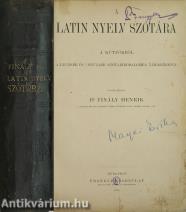 A latin nyelv szótára