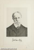 Jókai Mór fénymetszetben Ellinger Ede által sokszorosított fekete-fehér fényképe (aláírt példány)