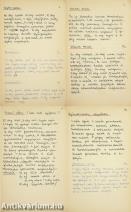 Egyedi, kézzel írt receptgyűjtemény