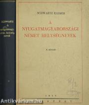 A nyugatmagyarországi német helységnevek