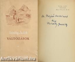 Változások (dedikált példány) (A borítólap Csillag Vera munkája.)