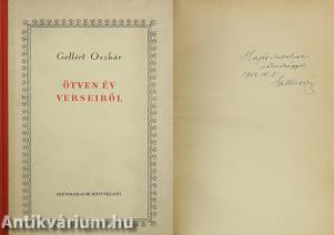 Ötven év verseiből (dedikált példány)