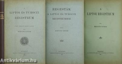 A liptói és turóczi registrum/Regestrák a liptói és turóczi registrumhoz/A liptói registrum