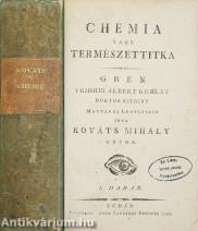 Chémia vagy természettitka I-IV. (Pungor Ernő könyvtárából származó példány.) 