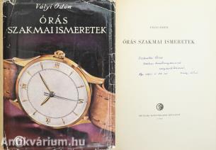 Órás szakmai ismeretek (dedikált példány)