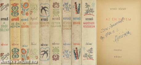 Nyirő József munkái sorozat kilenc kötetben (Teljes sorozat!) (dedikált példány)