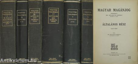 Magyar magánjog I-VI.