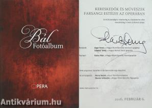 Kereskedők és művészek farsangi estélye az Operában (Plácido Domingo által aláírt példány)