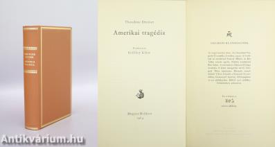 Amerikai tragédia (számozott, bőrkötéses, bibliofil példány)