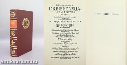 A' láthato világ háromféle nyelven. (hasonmás, számozott, bőrkötéses, bibliofil példány)