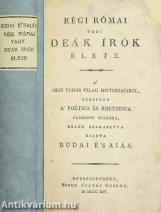 Régi római vagy deák írók élete